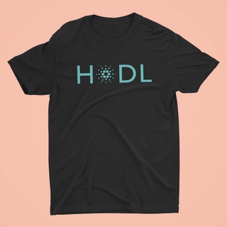 เสื้อยืดผ้าฝ้ายพิมพ์ลายแฟชั่น ♚☼✠พร้อมส่งจากไทย 🚀 เสื้อ ADA Cardano ลาย HODL ADA เสื้อ Bitcoin เสื้อ Cryptocurrency เสื