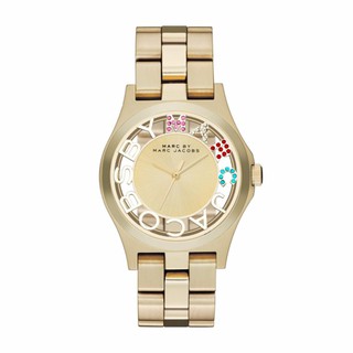 MARC JACOBS MBM3263 GOLD LADIES HENRY SKELETON WATCH