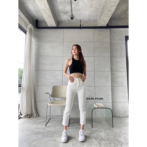 Size XS กางเกงยีนส์ทรงบอยสีเอิร์ธโทน ป้าย XOXO ทรงสวย ใส่สบาย