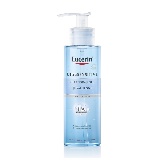 Eucerin UltraSENSITIVE [Hyaluron] 200ml eucerin Cleansing Gel คลีนซิ่ง ล้างหน้า ยูเซอรีน แพ้ง่าย ผิว