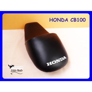 HONDA CB100 DOUBLE SEAT COMPLETE "BLACK"  // เบาะรถมอเตอร์ไซค์ ตูดมด ผ้าเรียบ "สีดำ"  สินค้าคุณภาพดี