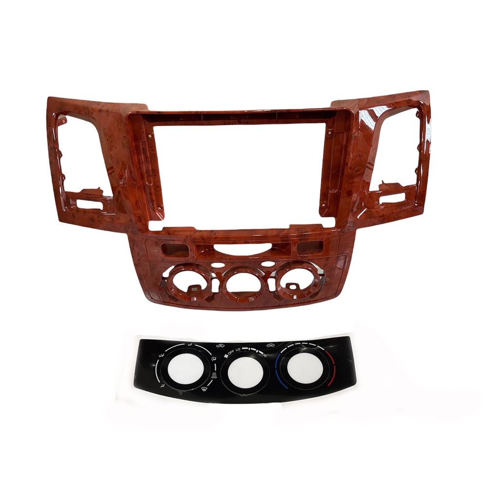 หน้ากากวิทยุติดรถยนต์ TOYOTA VIGO 2007-2014 9INCH WOODEN