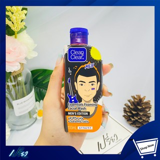 Clean &amp; clear foaming facial wash for men 100ml คลีน&amp;เคลียร์ เมน โฟมมิ่งเฟซวอช 100 มล.1ชิ้น  ปริมาณ :100ml.