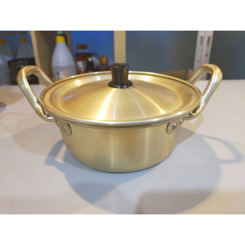 หม้อทองเหลือง หม้อเกาหลีของแท้ เบอร์ 16 Brass pot Authentic Korean pot