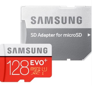 Samsung 128GB 80mb/s EVO Plus Class 10 Micro SD Card with Adapter