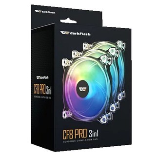 พัดลมเคส DarkFlash CF8 PRO 3in1 ARGB 120mm (pack 3) คุณภาพสูง