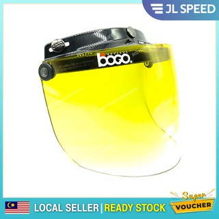 Jl SPEED BOGO VISOR 2TONE 2 โทนเสียง สีเหลือง สําหรับหมวกกันน็อค TOPI 3 ปุ่ม MS88 SGV99 HMR