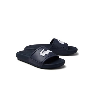 Lacoste รองเท้าแตะแบบสวม รุ่น Croco Slide 119 3 (สีดำ/เทา)