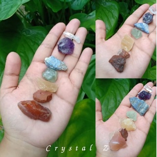 หินดิบ ชุด Chakra Stone ประกอบด้วยหิน 7 ชนิด