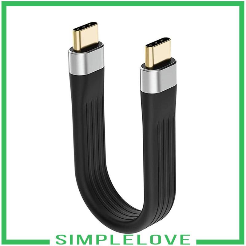 [Simplelove] สายเคเบิลชาร์จเร็ว Usb 3.1 Type C 0.4 ฟุต 5 นิ้ว 10Gbps
 #0