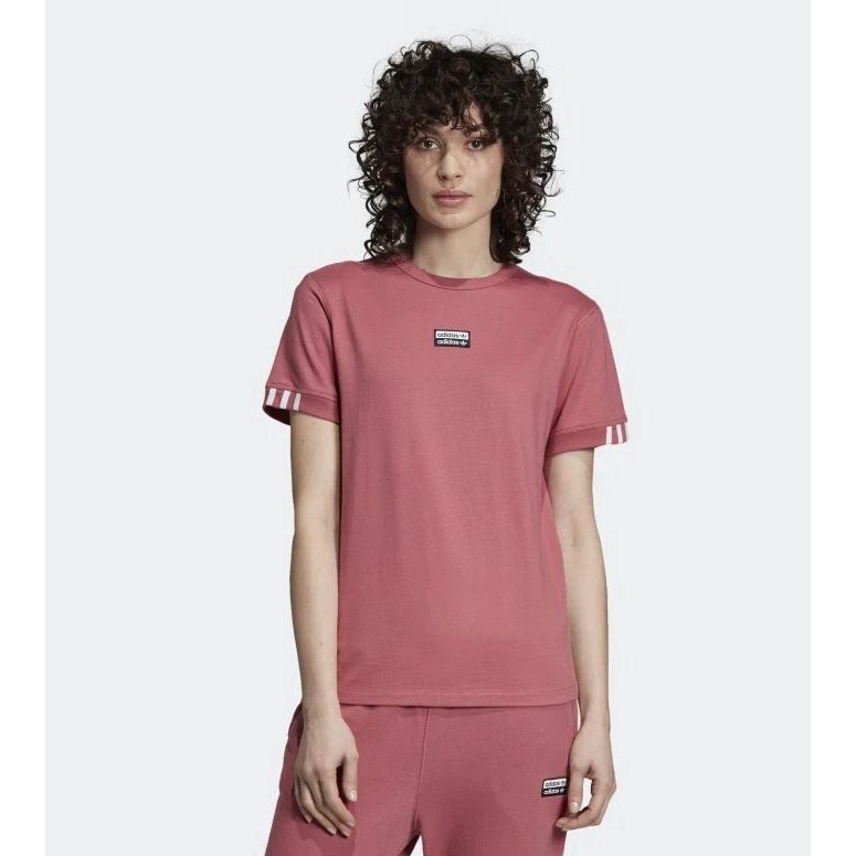 Adidas Women's Short Sleeve Striped Raglan Tee women fashion DU9893 tshirt