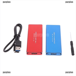 【purplen】เคสอะแดปเตอร์ฮาร์ดดิสก์ M2 ssd m.2 เป็น usb 3.0 สําหรับ ngff sata ssd