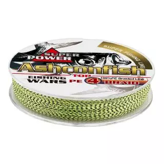 Ashconfish สาย PE ถัก4 เส้น ยาว 100เมตร Dyneema สาย PE X4 สายเบ็ดตกปลา เส้นจุดที่มองไม่เห็น
