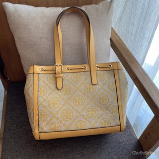 Thailand️ Hot เว่อร์ ️ Tory Burch new TB handbag monogram drawstring shoulder messenger portable tote bag-