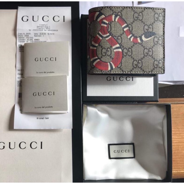 Gucci wallet snake