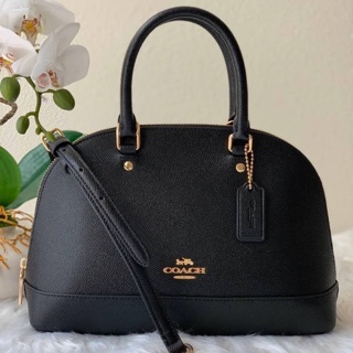 กระเป๋าทรง โดมมินิสีดำ COACH MINI SIERRA SATCHEL