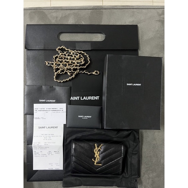 Ysl small envelope wallet มือสอง