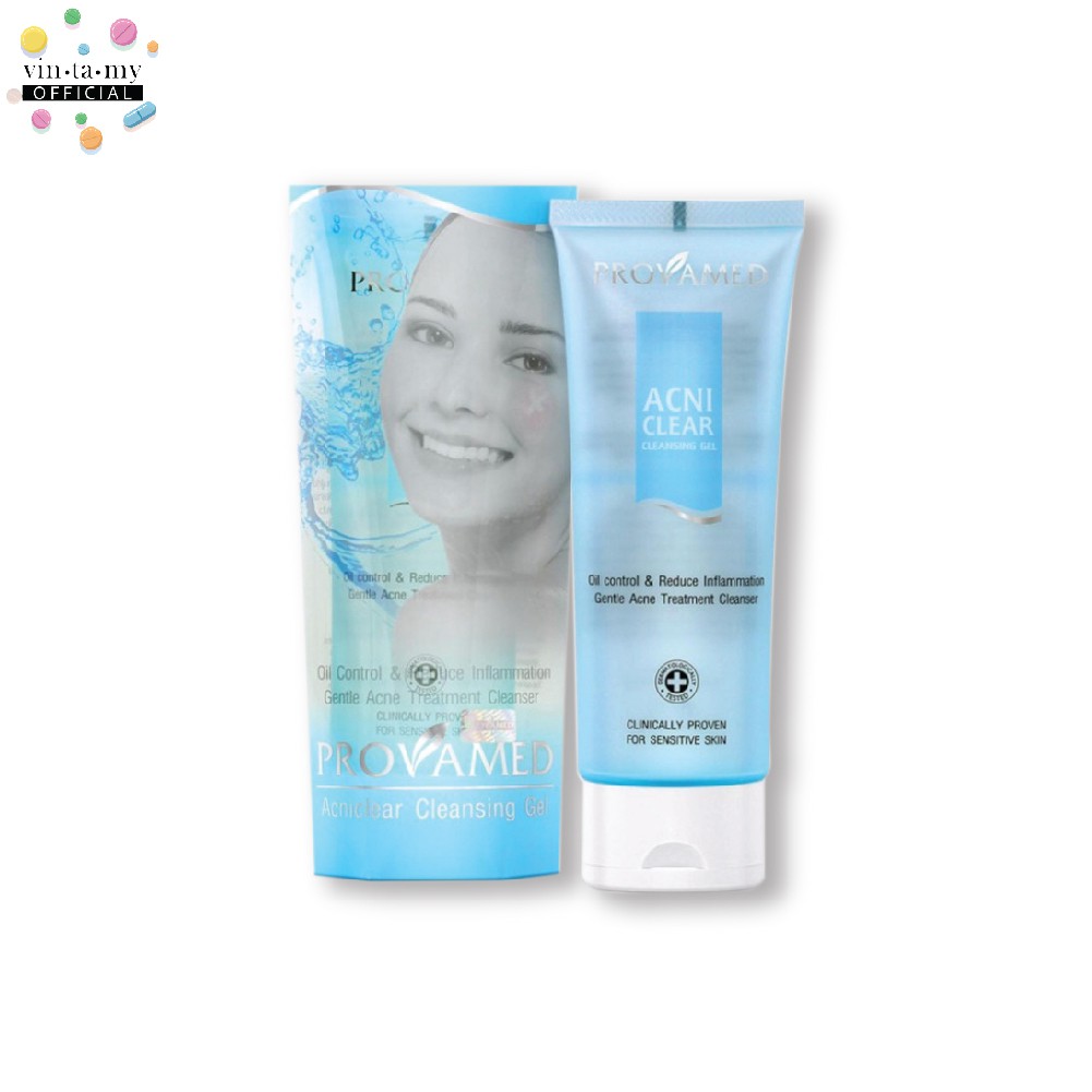 [เจลล้างหน้า]Provamed(โปรวาเมด) Acniclear Cleansing Gel ขนาด 120 มล. [EXP.07/08/2025]