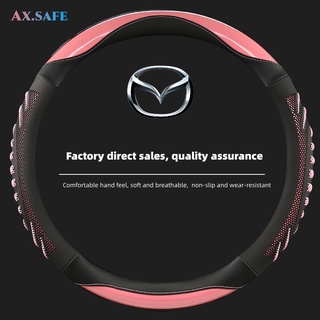 【Ax.safe】ปลอกหุ้มพวงมาลัยรถยนต์ อุปกรณ์เสริม สําหรับ Mazda mazda2 mazda3 mazda6 cx3 cx30 cx5 cx8 cx9