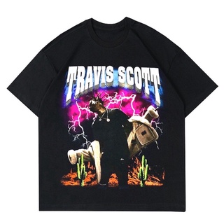 ผ้าฝ้ายแท้เสื้อยืด ลาย TRAVIS SCOTT สไตล์วินเทจ | เสื้อยืด Travis SCOTT สําหรับผู้ชาย | เสื้อผ้า Travis SCOTT OVERSIZES-