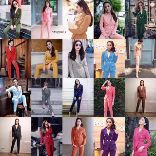 TW 11528 ชุดสูท ชุดทำงาน ชุดเซท ใส่ทำงาน สูท (ฟรีไซส์ M อก32-38 เอว25-32 สพ.36-40)