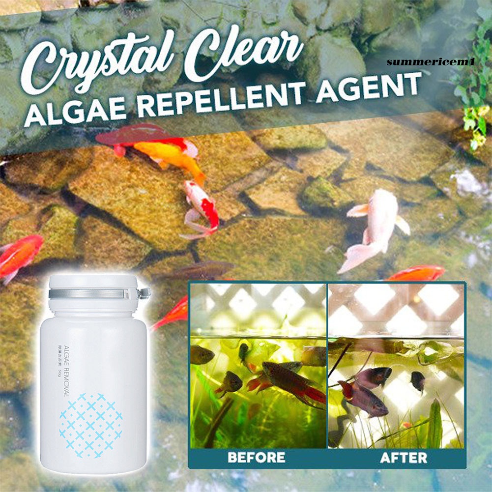【Ready Stock】50g Granular Algae Repellent Agent Aquarium Water Tank Moss Removal Algaecide