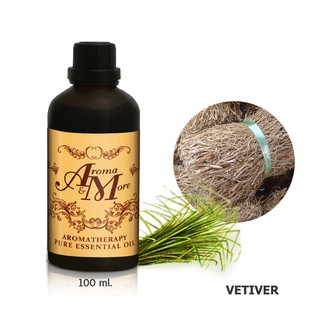 Aroma&amp;More  Vetiver "Select" Essential Oil 100% น้ำมันหอมระเหยเวตติเวอร์ (หญ้าแฝก) 100%,ไฮติ / Haiti 100ML