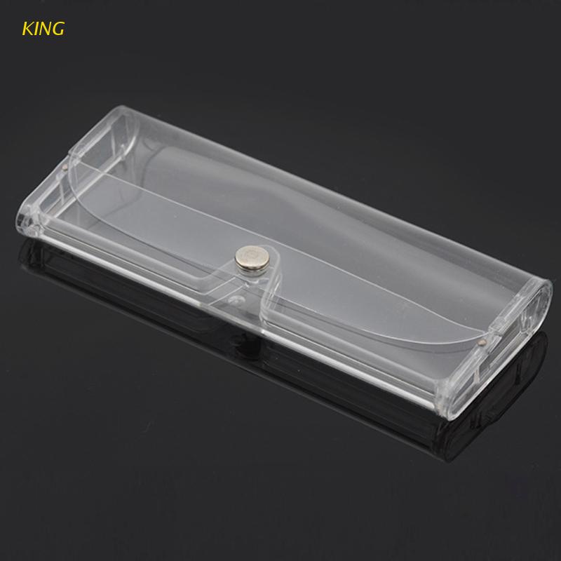 Stylish Transparent Eye Glasses Sunglasses Soft for Case Box Portable Protector