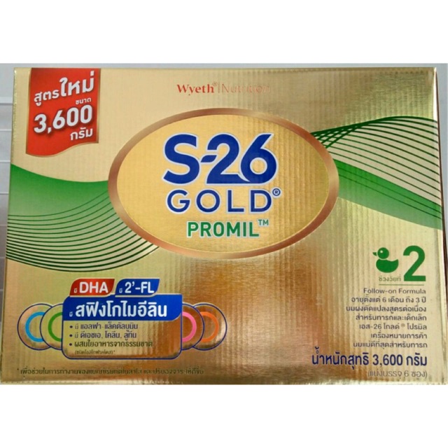 นมผง สูตรสำหรับทารก ♕นมผง S26 Promil Gold โปรมิล โกลด์ สูตร2 แบบกล่อง 3600g และแบบแบ่งซอง (โปรดอ่านรายละเอียดก่อนสั่งนะค