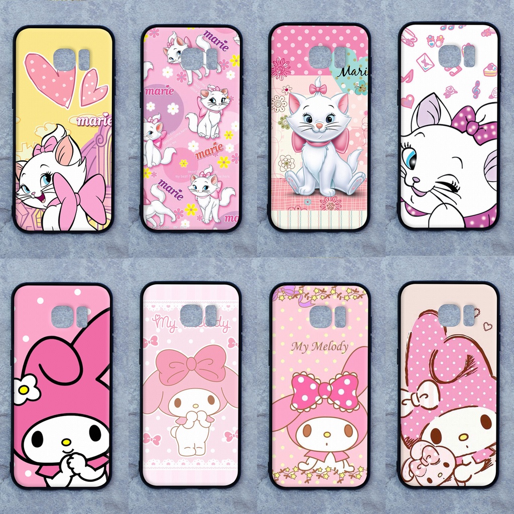 เคส Samsung S7 edge ลายแมวมารี-เมโลดี้ ขอบนิ่มหลังแข็ง เคสมือถือ เคสโทรศัพท์ Case เคส TPU ขอบนิ่มหลังแข็ง