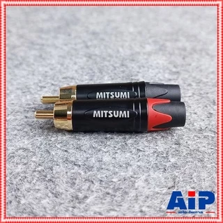 1คู่ MITSUMI 911R43EX RCA สีดำ + สีแดง ขั้วทอง ปลั๊ก RCA ตัวผู้ แจ็คอาร์ซีเอตัวผู้ ปลั๊ก RCA สำหรับเข้าสาย ต่อ สายสัญ...