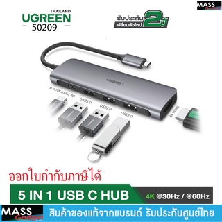 UGREEN 50209 / 70495 Usb Hub 5 in 1 to HDMI 4K for macbook , notebook , โน๊ตบุ๊ค