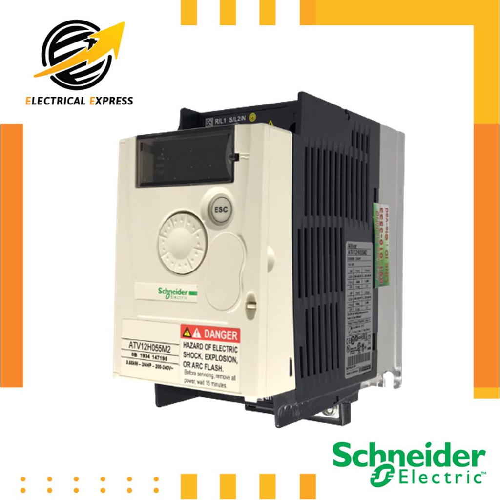 ATV12H055M2/0.75 แรง/0.55kW, 0.75Hp, 1P Inverter/Schneider/ควบคุมความเร็วรอบมอเตอร์