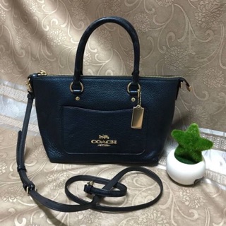 Coach F38877 MINI EMMA SATCHEL ขนาด : 11 3/4" (L) x 7 1/2" (H) x 4 3/4" (W)