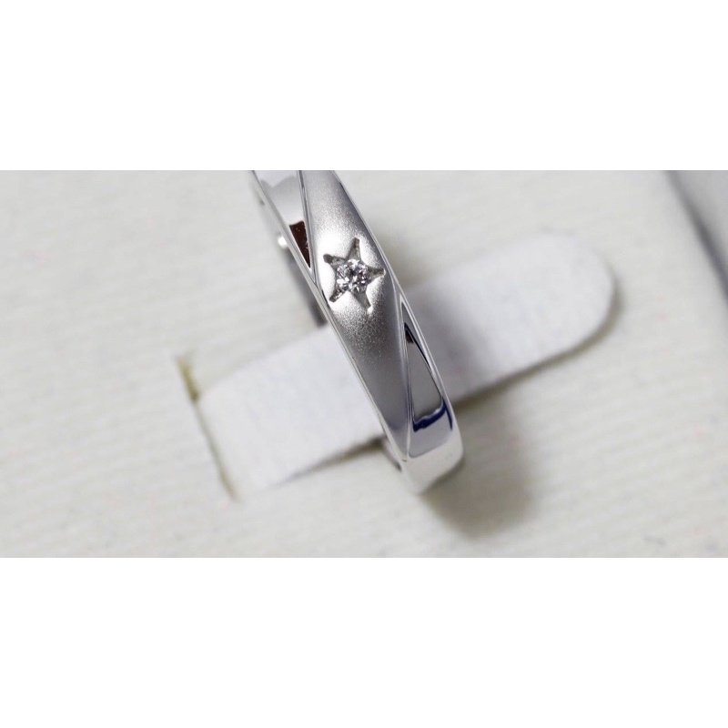 แหวนเคลือบทองคำขาว R-004