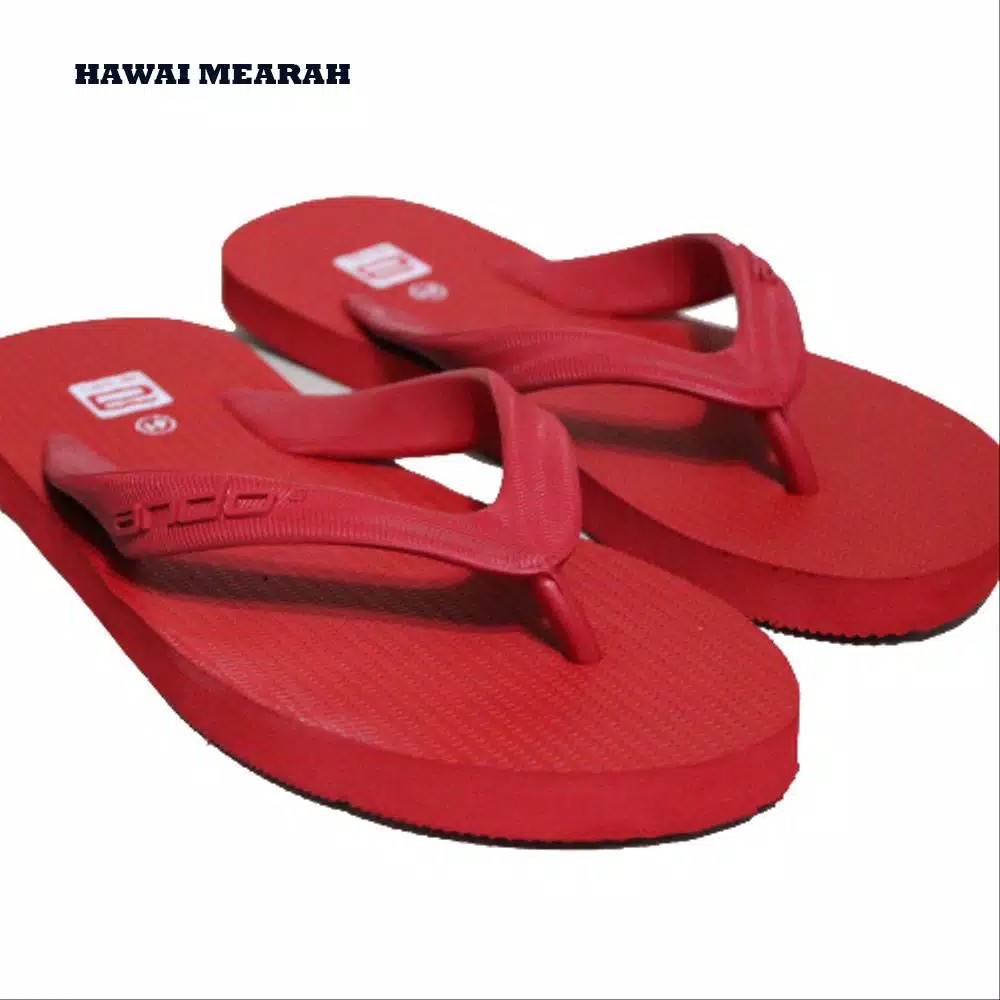 Merah Red Hawaiian Ando Sandals/Senal Ando Men/