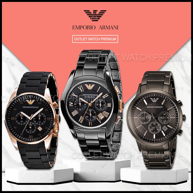 OUTLET WATCH นาฬิกา Emporio Armani OWA288 นาฬิกาข้อมือผู้หญิง นาฬิกาผู้ชาย แบรนด์เนม  Brand Armani Watch AR5905