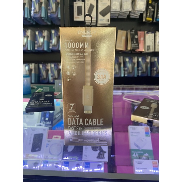 สายชาร์จเร็วไอโฟน 3.1A ยี่ห้อENERGY Premium