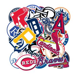 สติ๊กเกอร์ติดผนังกันน้ำ 30 ชิ้น mlb