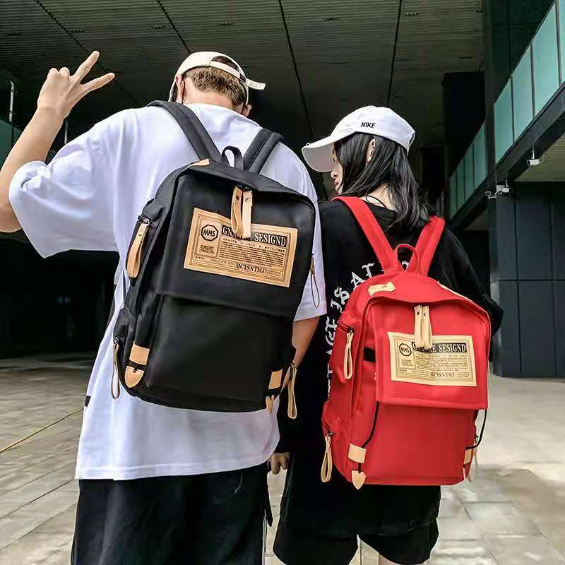 LM SHOP กระเป๋าเป้ เป้ผ้าอ๊อกซ์ฟอร์ด เวอร์ชั่นเกาหลี เป้กันน้ำ เป้สะพาย มีสี่สีให้เลือก