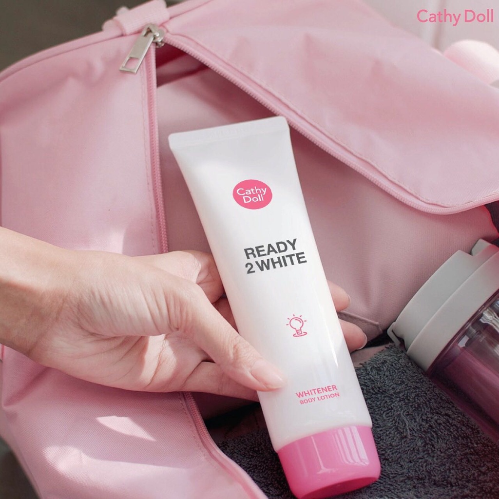 Cathy Doll Ready 2 White Whitener Body Lotion 150 ml. เคทีดอลล์ เรดี้ทูไวท์ ไวท์เทนเนอร์บอดี้โลชั่น รูปที่ 3