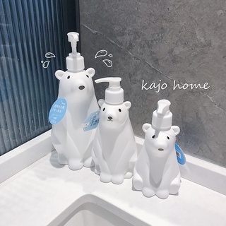 ขวดปั้มสบู่ทรงน้องหมี ขวดใส่เเชมพูรูปหมี  มินิมอล มี 3 รูปหมี เเต่งบ้านให้น่ารักมุ้งมิ้งๆ มี 3 ขนาด วัสดุพลาสติกอย่างดี
