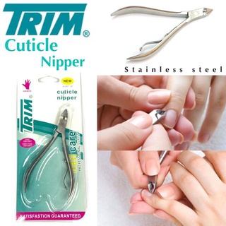 Trim Cuticle Nipper กรรไกรตัดหนัง สแตนเลส หัวแหลมคมมาก ขนาดพกพา