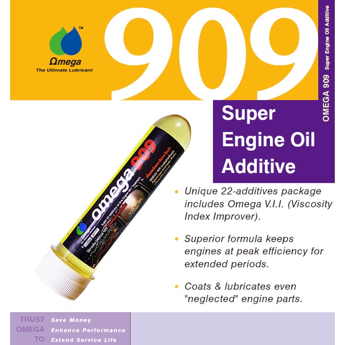 Omega 909 ของแท้ 100% Super engine oil additive หัวเชื้อน้ำมันเครื่อง สารหล่อลื่นเครื่อง โอเมก้า909 ราคา ถูกที่สุด ดีลบีเคเค แกลเลอรีภาพที่ 3