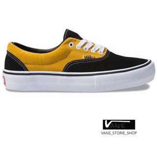 VANS ERA PRO CORDUROY BLACK YOLK YELLOW SNEAKERS สินค้ามีประกันแท้