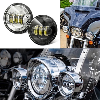 ไฟสปอตไลท์ Led 4.5 นิ้ว 2 ชิ้นสําหรับรถจักรยานยนต์ Harley Davidson