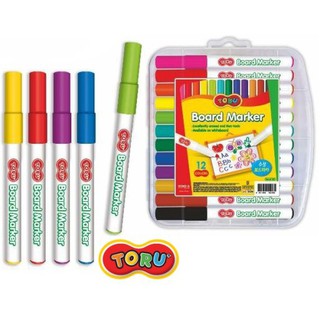 c Board Marker for kid ปากกาไวท์บอร์ดสำหรับเด็ก นำเข้าแท้จากเกาหลี ปากกาไวท์บอร์ด 12 สี  ปลอดภัย Non Toxi