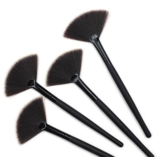 SB73 แปรงพัด Vanilla in love ขนสังเคราะห์ Fan brush สีดำ