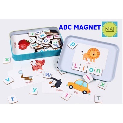 ABC Magnet อักษรแม่เหล็กabc ของเล่นเด็ก ของเล่นเสริมพัฒนาการ สื่อปฐมวัย สื่อการสอน ภาษาอังกฤษ สำหรับเด็ก