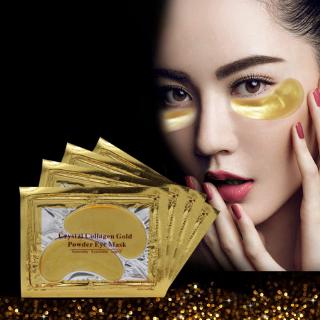 24k Gold Crystal Collagen Eye Mask Anti Aging/Dark Circles/Puffiness Moisturizing Eye Patch Colageno Gel Eye Pads